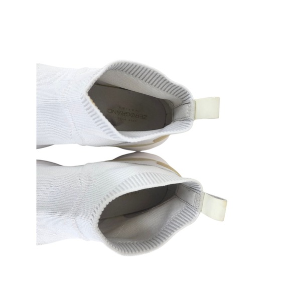 Cole Haan Shoes ZeroGrand Motion All-Day Slip On Womens 6.5 B White Knit Hi Top - Picture 7 of 14